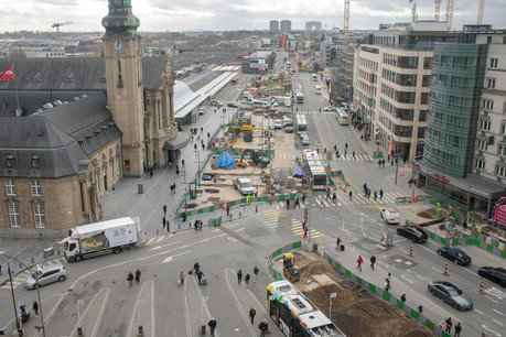 Une fois le tram arrivé, des citoyens demandent que la place soit aménagée pour devenir une seconde zone piétonne en centre-ville. (Phoro: Matic Zorman/Maison Moderne/archives)