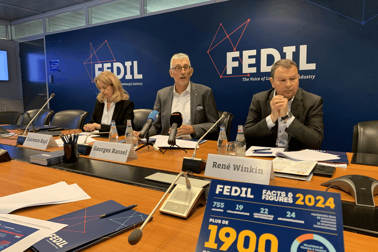 On 24 April 2025, Fedil presented its activity report for 2024, a year marked by the European agenda. Photo: Ioanna Schimizzi/Maison Moderne