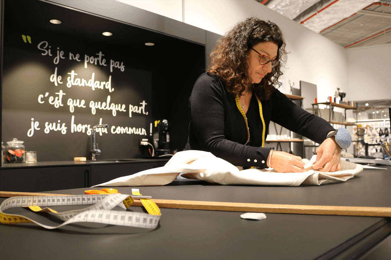 Le magasin de sur-mesure Bouton Noir . (Photo: Auchan)