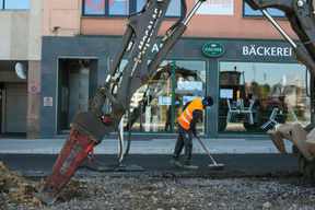Chantier sur le boulevard Grande-Duchesse Charlotte. ((Photo: Matic Zorman / Maison Moderne))