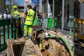 Chantier du tram à la Gare. ((Photo: Matic Zorman / Maison Moderne))