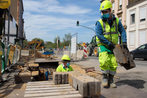 Chantier rue de Hollerich. ((Photo: Matic Zorman / Maison Moderne))
