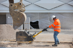 Chantier du stade national à la Cloche d’Or. ((Photo: Matic Zorman / Maison Moderne))