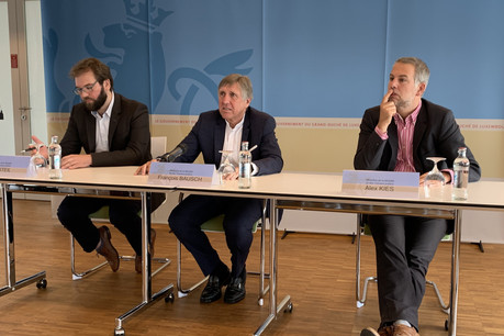 Le ministre Bausch a présenté le nouveau réseau RGTR ce mercredi. (Photo: Paperjam)