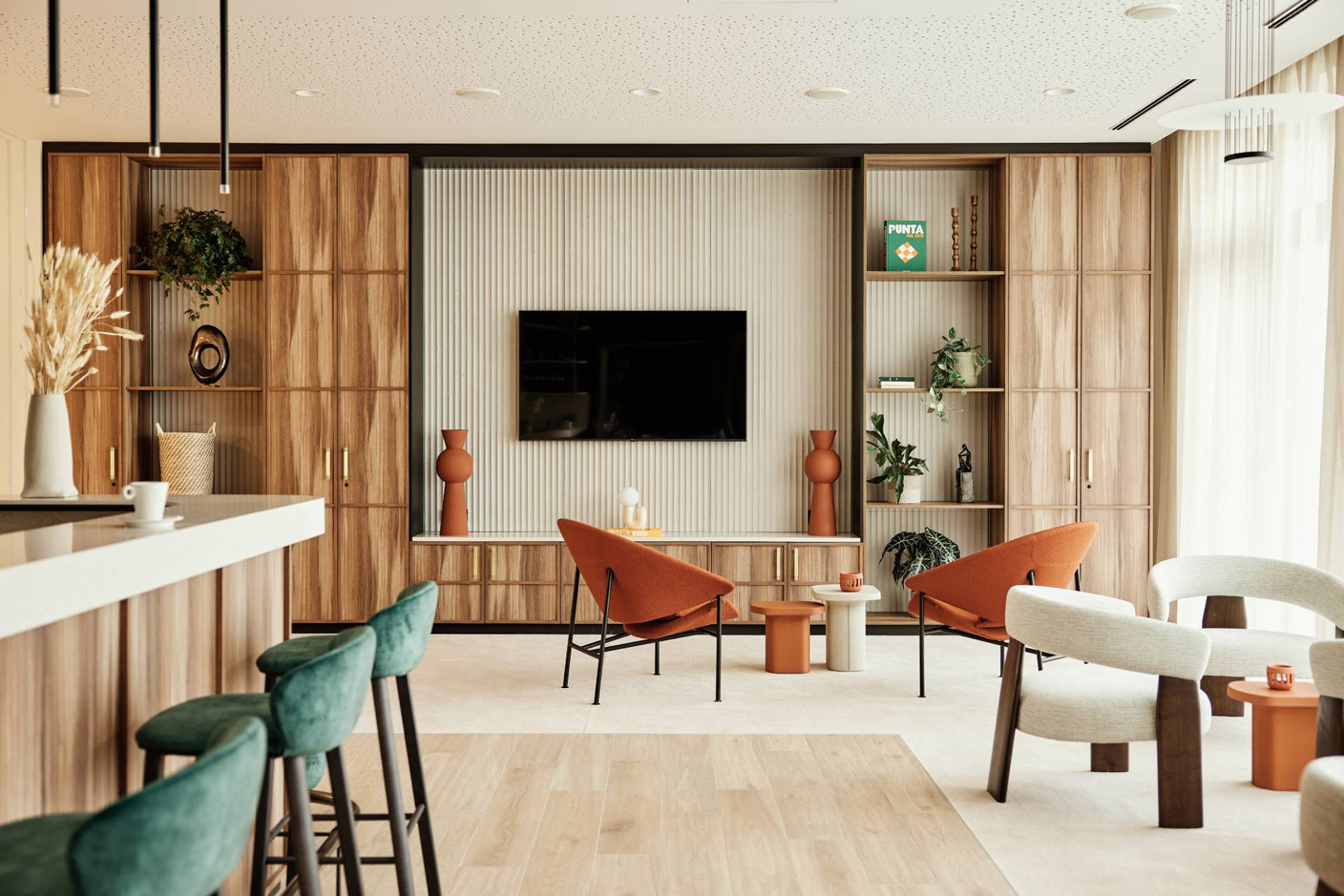Des salons sont prévus pour les résidents et leurs invités. (Photo: spnkr)