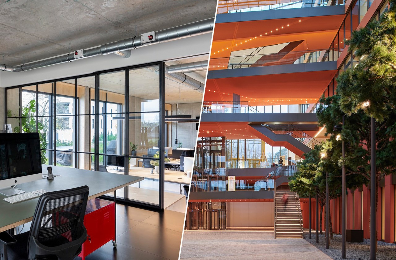 Apart and Ferrero are the joint winners of the Office Space of the Year 2021 award. (Photomontage: Maison Moderne)