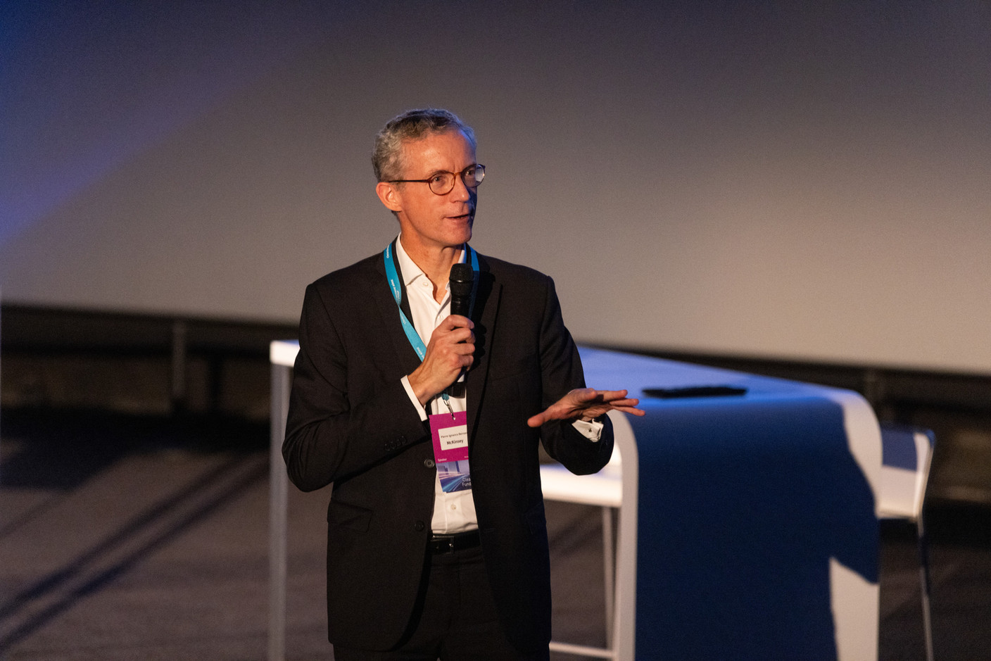 Pierre-Ignace Bernard (McKinsey) at the Clearstream Fund Summit, Kirchberg Kinepolis, 10 October 2024. Photo: Eva Krins/Maison Moderne