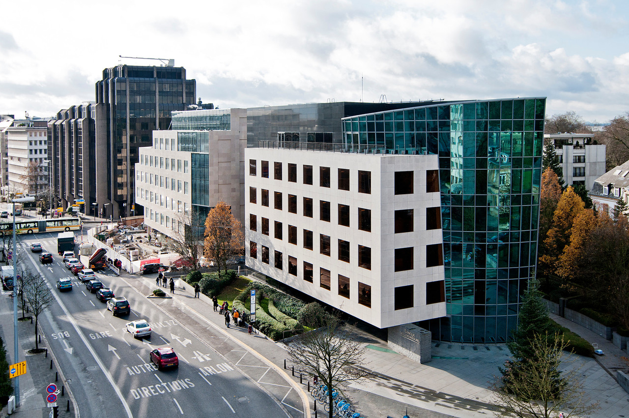 Banque de Luxembourg, dont le bâtiment principal est situé boulevard Royal, explique les mesures prises pour le retour au bureau de ses quelque 962 employés. (Photo: Andres Lejona/archives Maison Moderne)