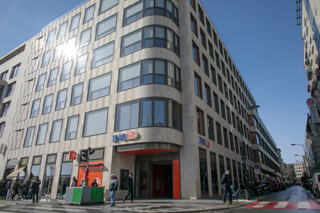 ING Luxembourg, dont le bâtiment principal est situé en face de la gare, explique les mesures prises pour le retour au bureau de ses quelque 850 employés. (Photo: Matic Zorman / Archives)