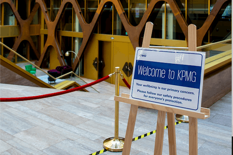 Actuellement, KPMG limite l’accès de son bâtiment à 10% du personnel. (Photo: KPMG Luxembourg)