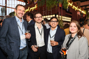 Olivier Dauvister (Reka), Stefano Florio (LCI - FLowey), Pablo Moitzheim et Julia Oliveira Marques (Optique Moitzheim). (Photo: Marie Russillo/Maison Moderne)