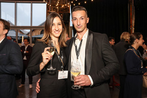 Amandine Gillet (Deloitte) et Pierre Braunshausen (SamHwaSteel). (Photo: Marie Russillo/Maison Moderne)