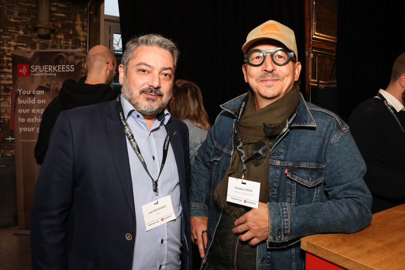 José Apolinaro (ITEC) et Rodolphe Lebois (Get Lux - Groupe GET). (Photo: Marie Russillo/Maison Moderne)