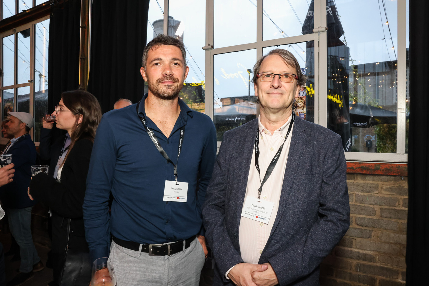 Thibaut Lorin (Fentra) et Claude Lange (Victor Buck Services). (Photo: Marie Russillo/Maison Moderne)