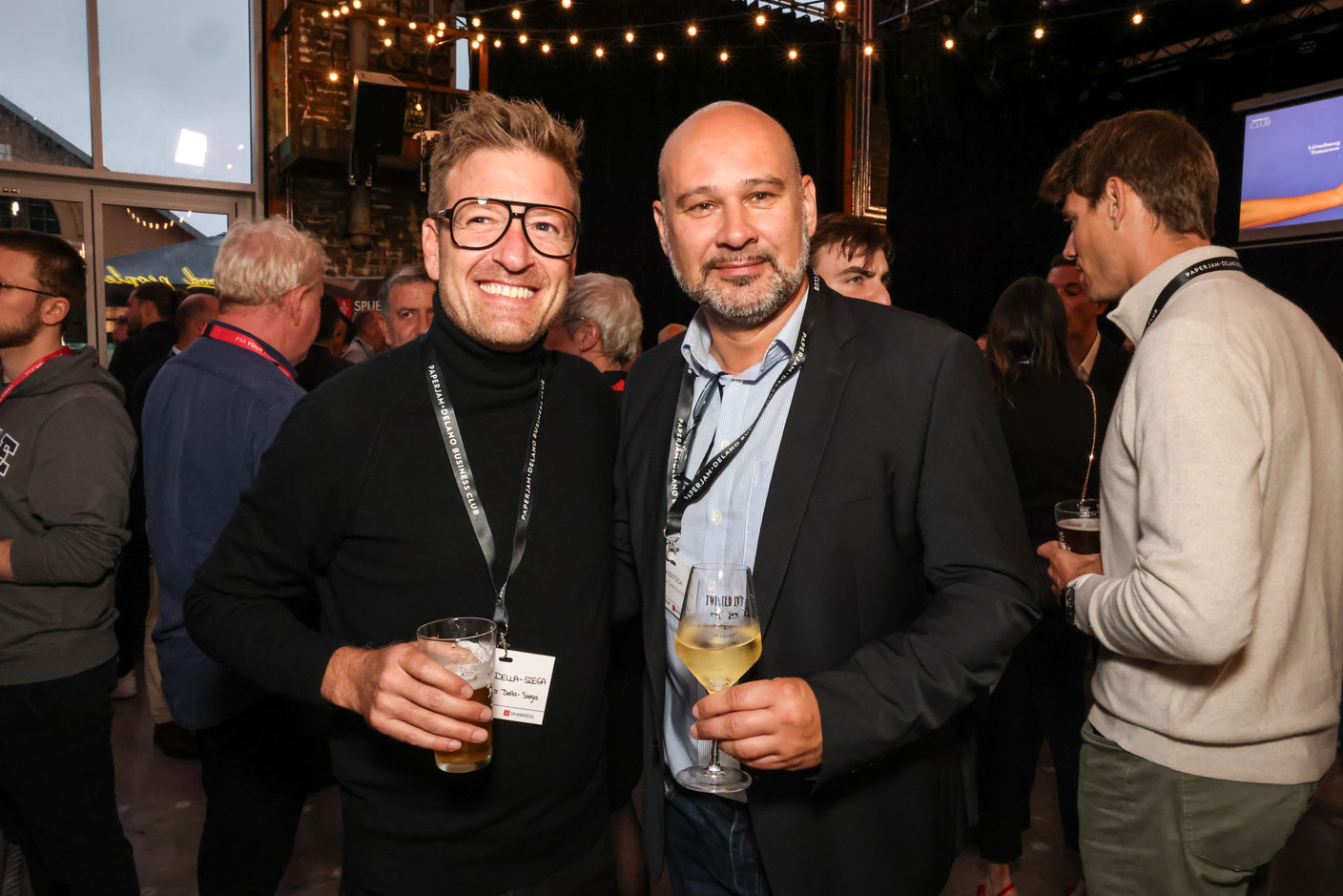 Steven Della-Siega (Agence Foyer Della-Siega) et Paul Loutsch (CK Group). (Photo: Marie Russillo/Maison Moderne)