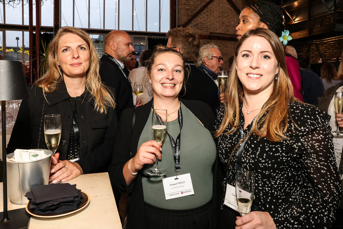 Catherine Warnotte (Sedna Capital), Elisabeth Frisch (Luxinnovation) et Caroline Henzig (Baloise). (Photo: Marie Russillo/Maison Moderne)
