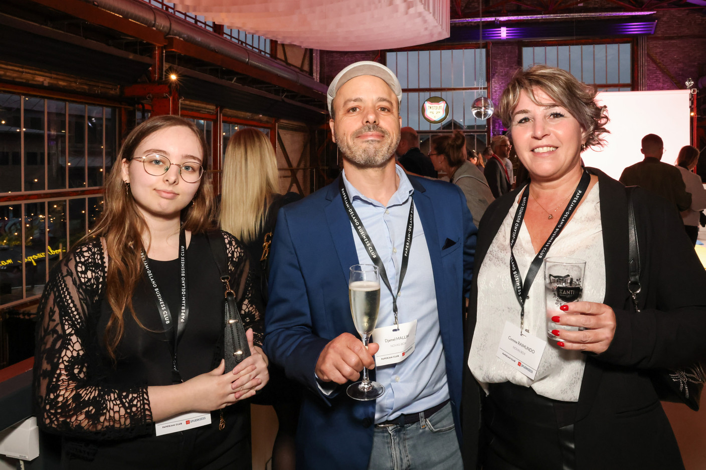Sarah Mallim, Djamel Mallim et Corinne Raimundo (Novas-Box). (Photo: Marie Russillo/Maison Moderne)