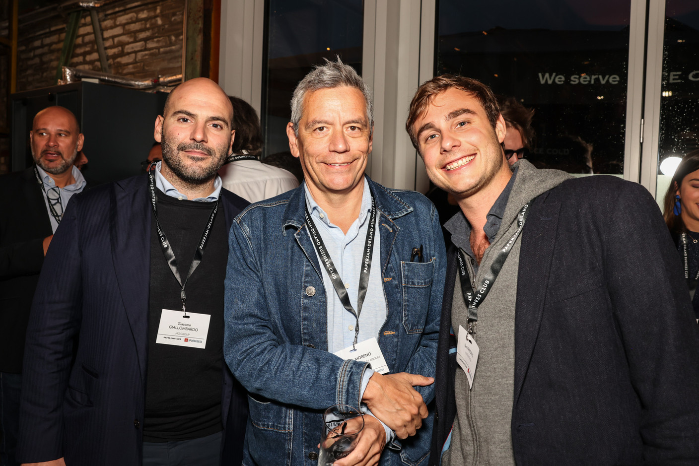 Giacomo Giallombardo (MG Group), Stephano Moreno (Moreno Architecture et Associés) et Ilan Freising (FiveOffices). (Photo: Marie Russillo/Maison Moderne)