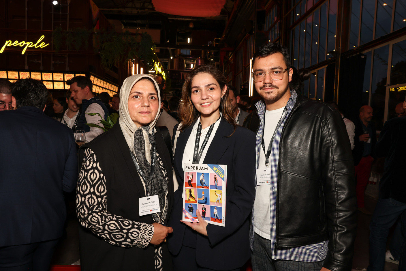 Fatemeh Haddadi, Tahereh Pazouki (Magrid Learning Solution) et Hossein Pazouki (LetzMath). (Photo: Marie Russillo/Maison Moderne)