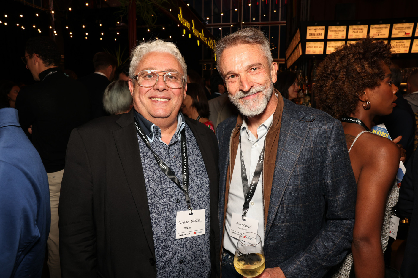 Christian Michel (Visua) et Olivier Noblot (Masselotte). (Photo: Marie Russillo/Maison Moderne)