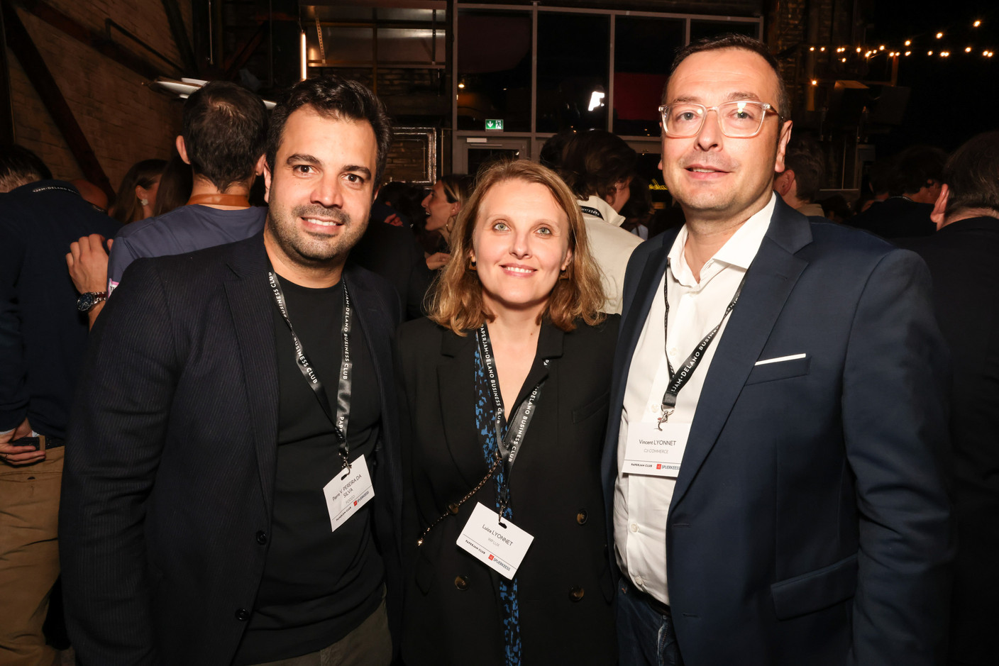 Pierre Pereira Da Silva (Foozo), Luiza Lyonnet (WP Lux) et Vincent Lyonnet (C2I Commerce). (Photo: Marie Russillo/Maison Moderne)
