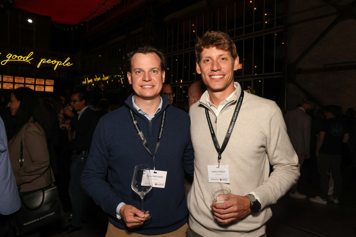 Nicolas Speeckaert (Skeeled) et Gauthier Gosselin (Axiomatic). (Photo: Marie Russillo/Maison Moderne)