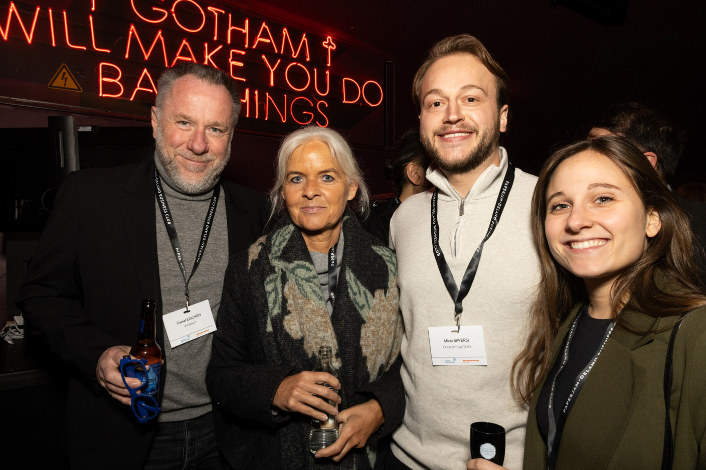 Daniel Eischen (Interact),Françoise Reuter, Michi Biwersi et Lisa Schmit (Concept factory). (Photo: Eva Krins / Maison Moderne)