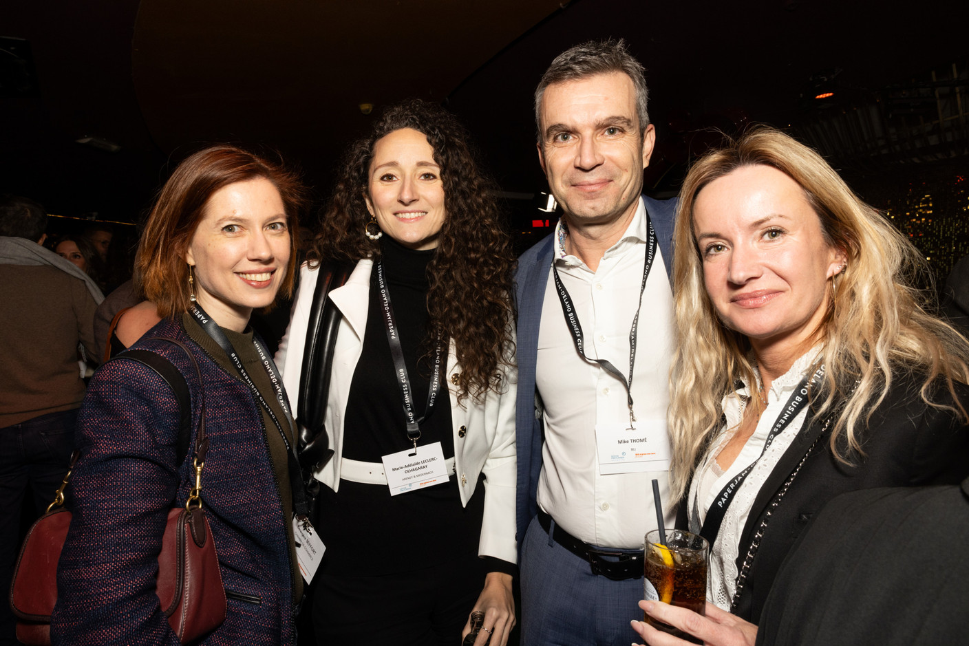 Bérengère Beffort (Chambre de commerce), Marie-Adélaide Leclercq-Olhagaray (Arendt & Medernach), Mike Thomé (BLI) et Isabelle Mandelli (CA Indosuez Wealth). (Photo: Eva Krins / Maison Moderne)