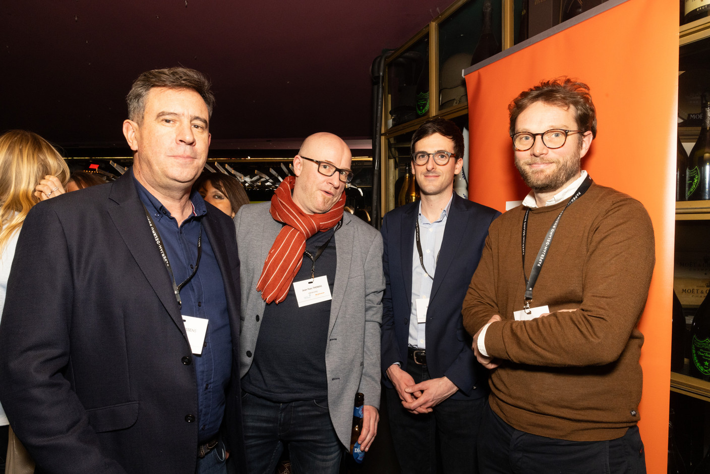 Gérald Claessens, Jean-Yves Thomas, Paul Latgé et Aurélien Petit (Knewledge). (Photo: Eva Krins / Maison Moderne)