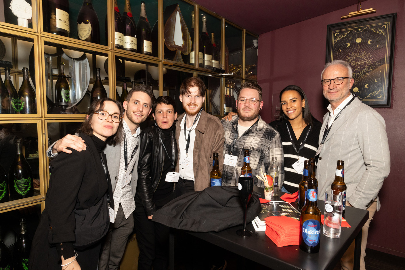 Aurélien Sibret, Virginie Daunois, Romain Sempels, Nicolas Mazius, Olivia Henen et Patrick Lesage (Takaneo). (Photo: Eva Krins / Maison Moderne)