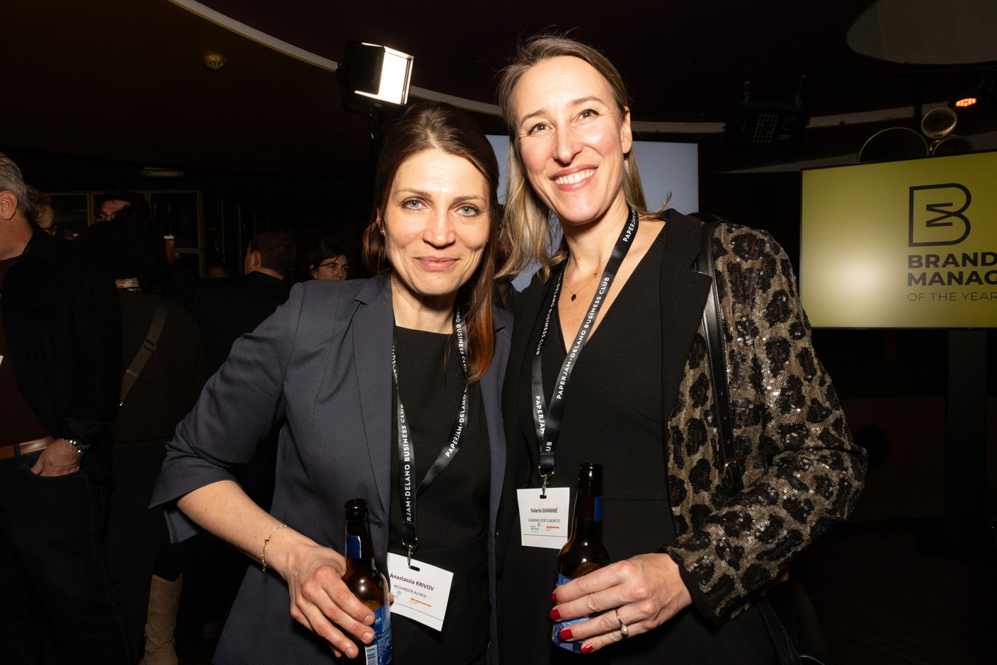 Anastasia Krivov (Reckinger Alfred) et Valérie Ghanimé (Ghanimé Events Unlimited). (Photo: Eva Krins / Maison Moderne)