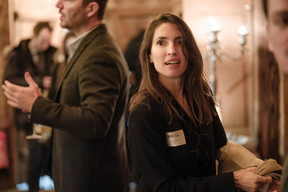 Kahina Amriche (ECP) au cocktail d'hiver de la Lafo à la Brasserie Schuman, le 11 février 2025. (Photo: Pancake! Photographie)