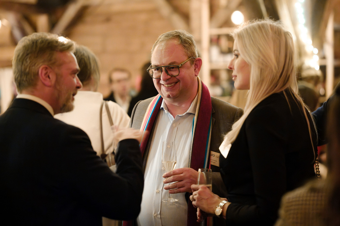 Pierre De Backer (Deynecourt) au cocktail d'hiver de la Lafo à la Brasserie Schuman, le 11 février 2025. (Photo: Pancake! Photographie)