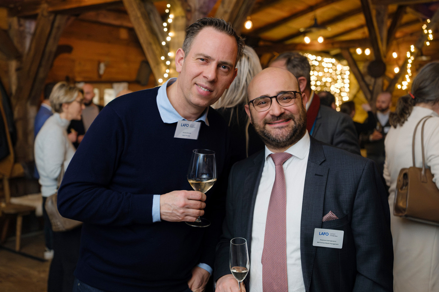 Richard Bahmer et Stéphane Castrogiovanni (BNP Paribas Wealth Management). (Photo: Pancake! Photographie)