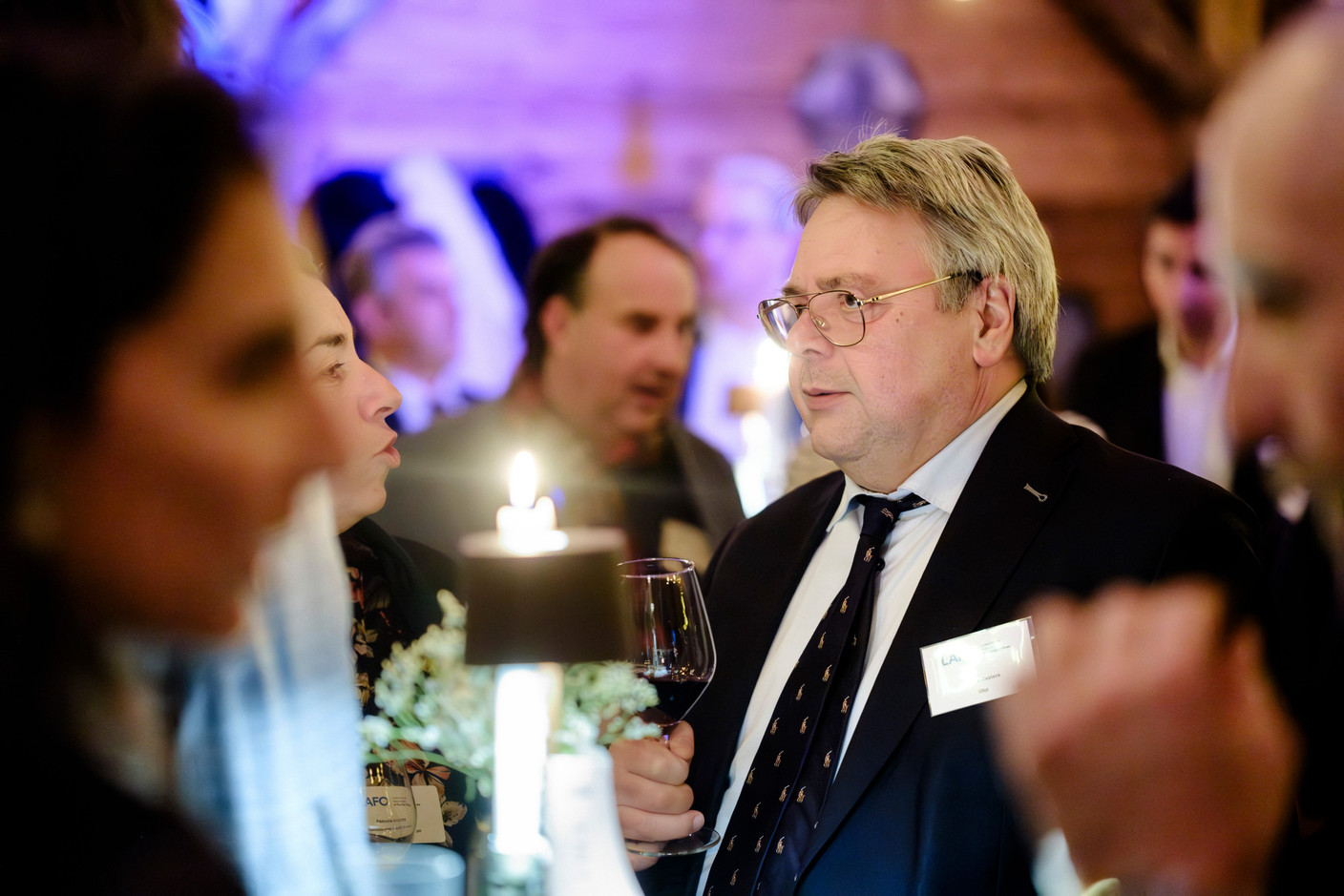 Patrick Casters (UBP Luxembourg) au cocktail d'hiver de Lafo à la Brasserie Schuman, le 11 février 2025. (Photo: Pancake! Photographie)