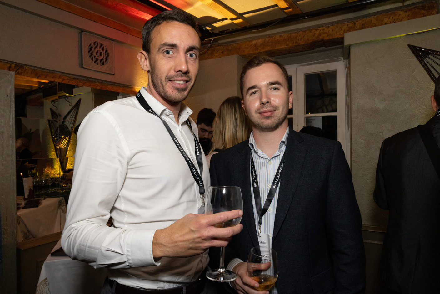 Clement Loubeyres et Axel Veyriere (Banque Raiffeisen). (Photo: Eva Krins/Maison Moderne)