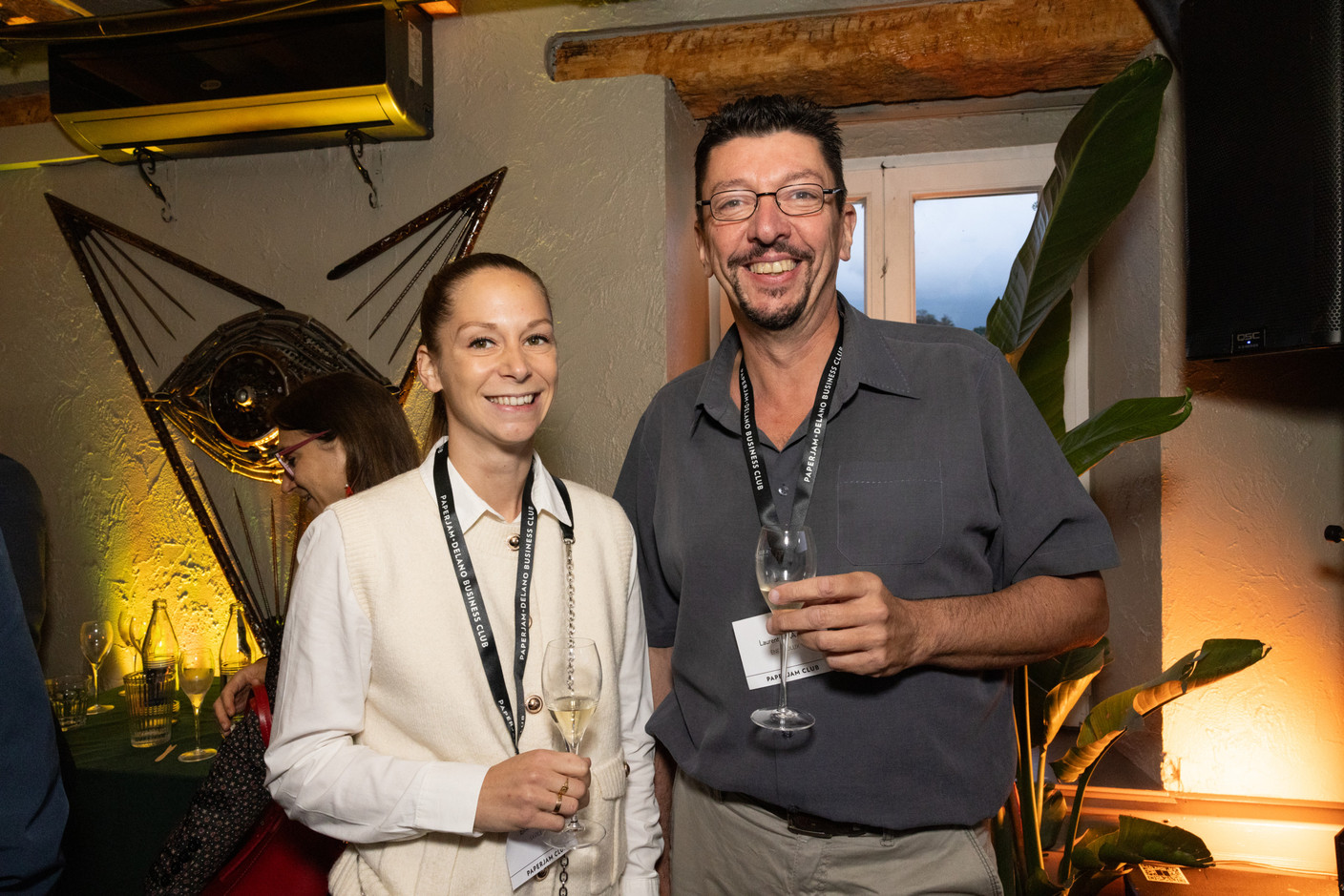 Emilie Scheidt (Savile Law) et Laurent Maack (Energolux). (Photo: Eva Krins/Maison Moderne)
