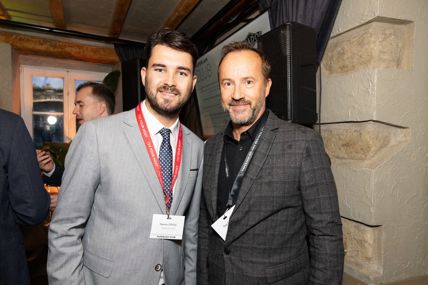 Quentin Lepaul (Paperjam Club) et Regis Salaris (ING). (Photo: Eva Krins/Maison Moderne)
