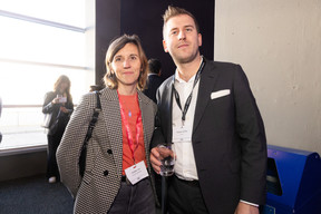 Géraldine Gij (Maison Moderne) et Matthieu Hodas (Movify). (Photo: Eva Krins/Maison Moderne)