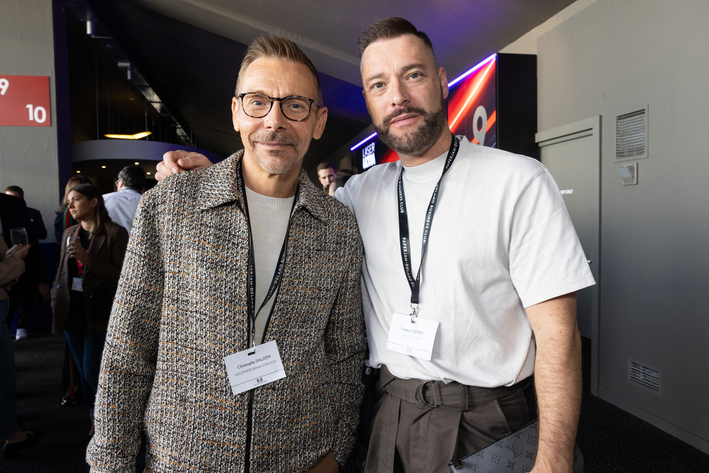 Christophe Salden (Noosphere Brand Strategy) et Frederic Geney (Level Training). (Photo: Eva Krins/Maison Moderne)