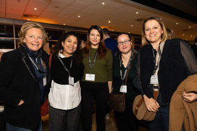 Patricia Delcourt, Lea Durand, Ioana Leordean, Elise Percerou, Christelle Haas (CBRE). (Photo: Eva Krins/Maison Moderne)