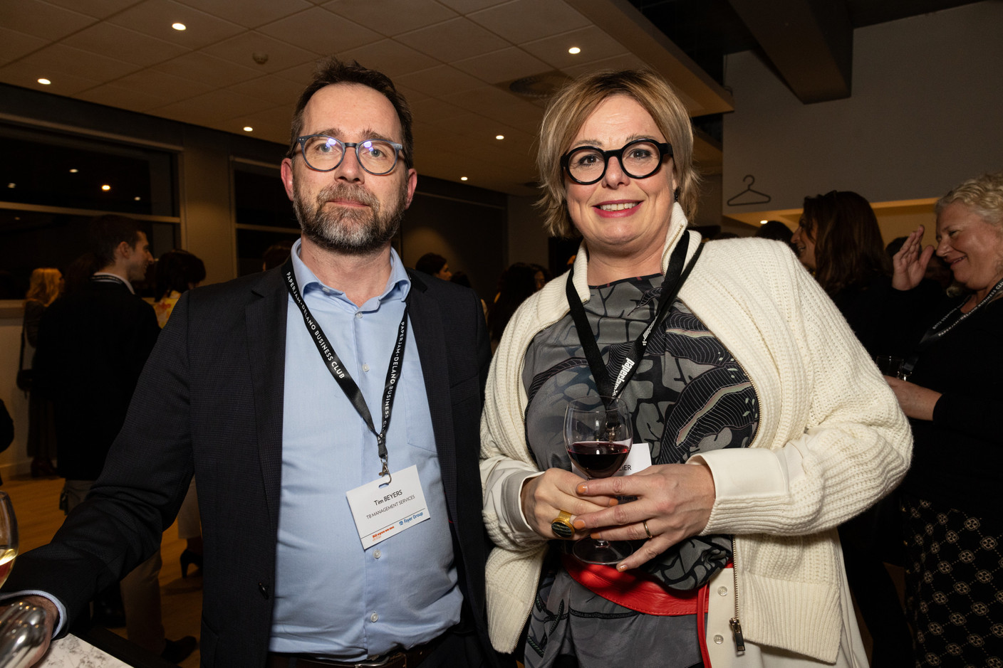 Tim Beyers (TB Management Services) et Nathalie Meier (Dynergie Sàrl et Album S.A). (Photo: Eva Krins/Maison Moderne)
