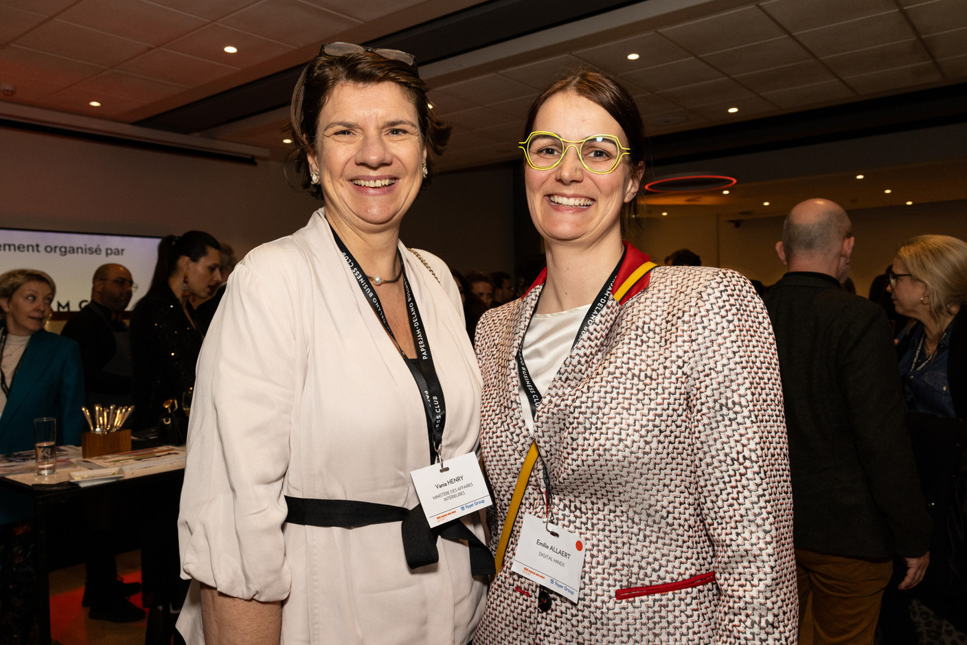 Vania Henry (ministère des Affaires Intérieures) et Emilie Allaert (Digital Minds). (Photo: Eva Krins/Maison Moderne)