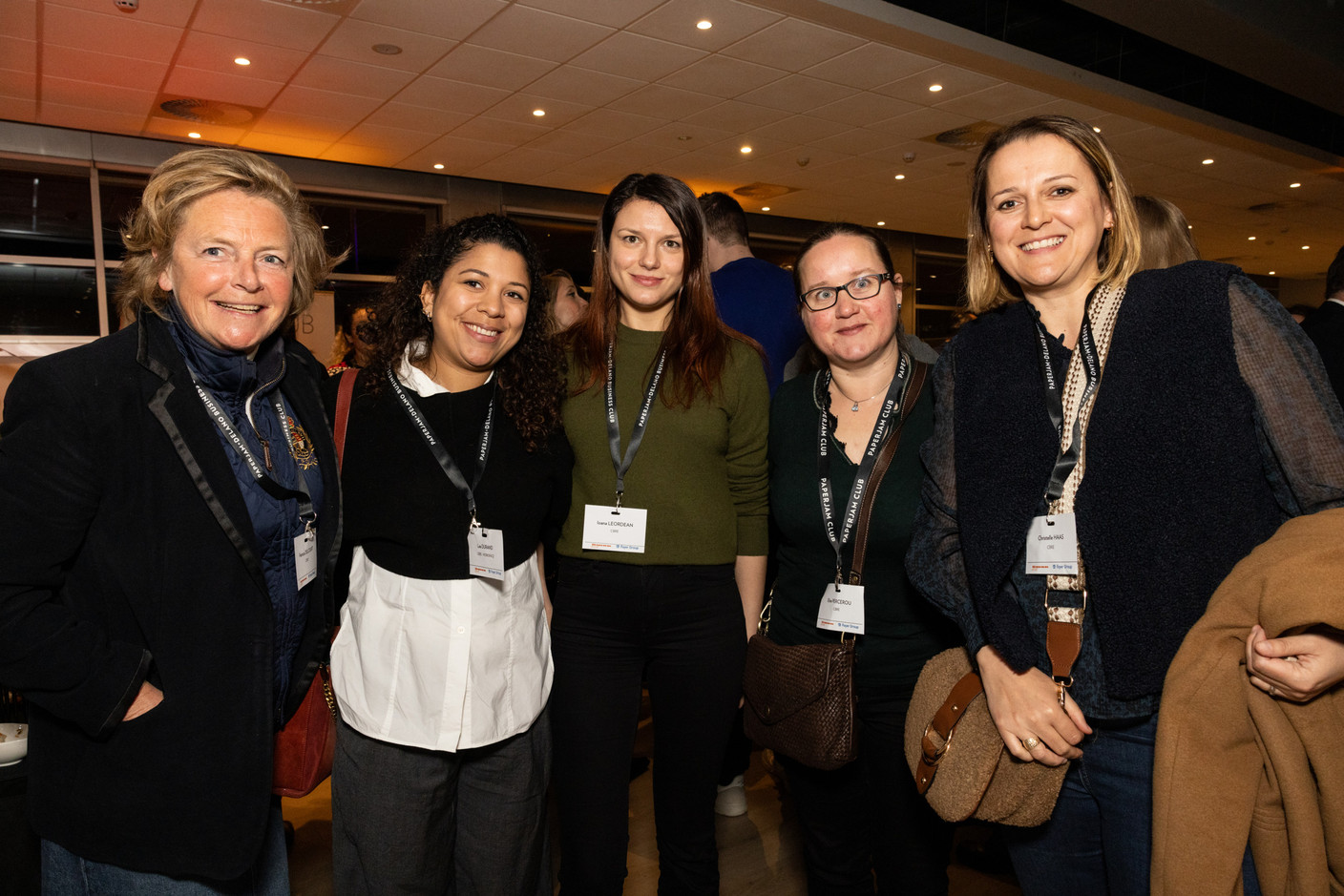 Patricia Delcourt, Lea Durand, Ioana Leordean, Elise Percerou, Christelle Haas (CBRE). (Photo: Eva Krins/Maison Moderne)