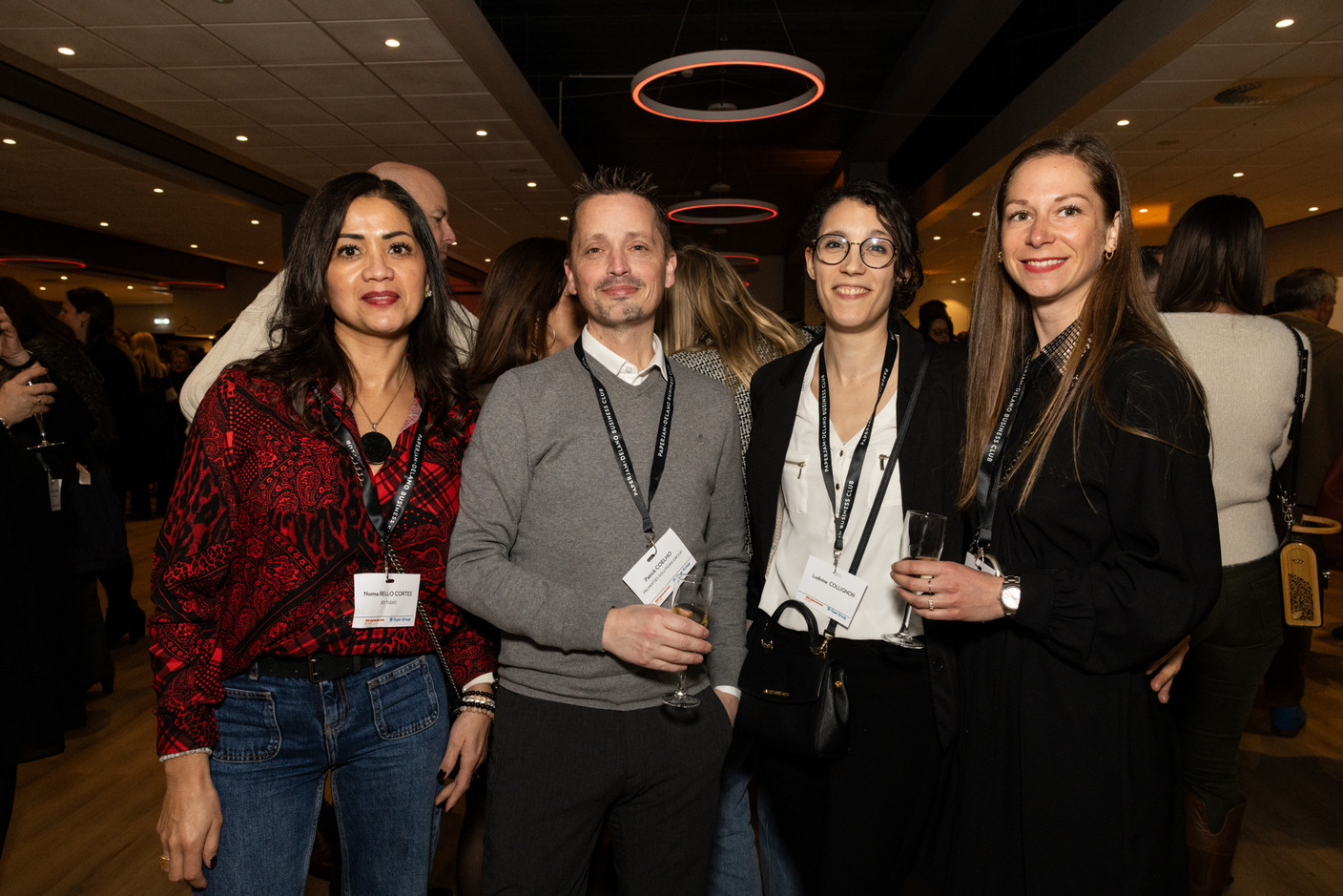 Norma Bello Cortes (JES'Tudio), Patrick Coelho (Properties Solutions Group), Ludivine Collignon et Emilie Scheidt (Savile.Law). (Photo: Eva Krins/Maison Moderne)