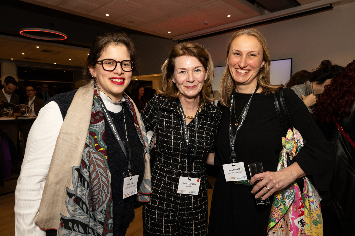 Silvia Colucci (Université du Luxembourg), Patrizia Luchetta (Eurofins) et Sophie Meunier (Tertia Office Solutions). (Photo: Eva Krins/Maison Moderne)