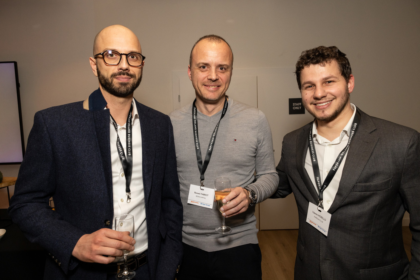 Bernard Fabrot (Sedna Capital) et Valentin Morello (Paperjam Club). (Photo: Eva Krins/Maison Moderne)