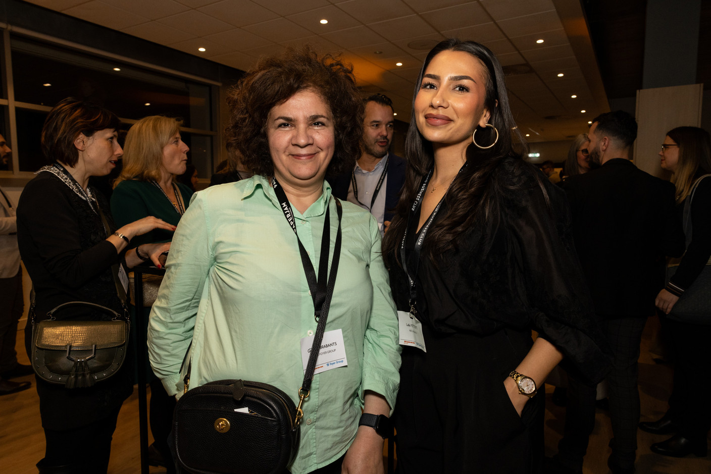 Germaine Brabants (Wealins Foyer Group) et Laïla Yettefti (Neo Agency). (Photo: Eva Krins/Maison Moderne)