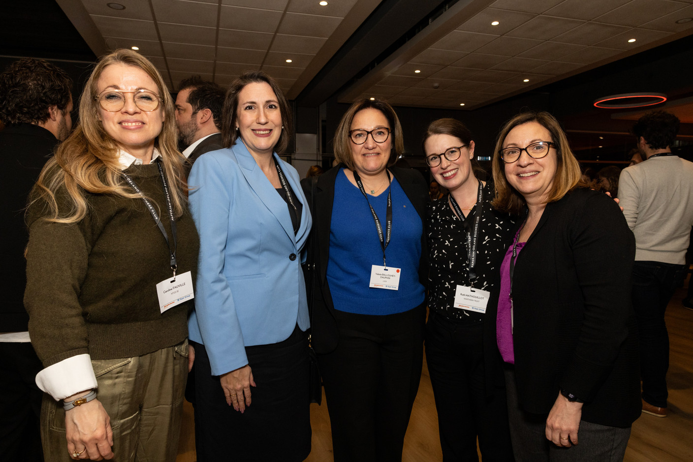 Caroline Fauville (NTGS SE), Jessica Schuhmacher (Northern Trust), Valerie Ballouhey-Dauphin (Liser), et Ruth Mathouillot (Nothern Trust) et Rachel Savaria (Northern Trust). (Photo: Eva Krins/Maison Moderne)