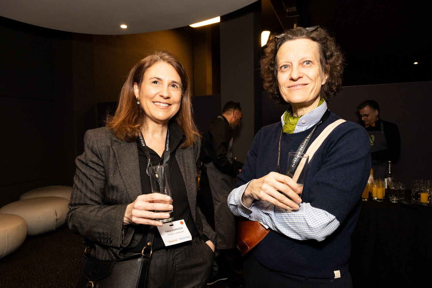 Karine Laurencin (Amundi Luxembourg) et Laurence Klopp (Blue Wire). (Photo: Eva Krins/Maison Moderne)